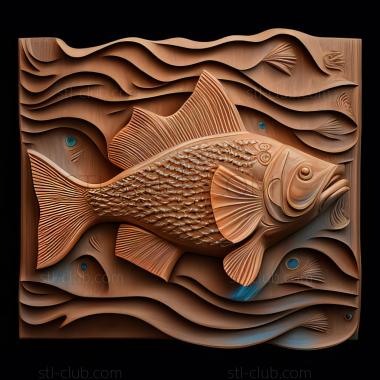 3D model st Parancistra fish (STL)